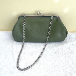 Vintage Bijoux Terner Faux Ostrich Ball Claspe Chain Strap Handbag, Shoulder Bag